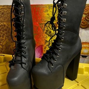 Gothica heeled boots with heels